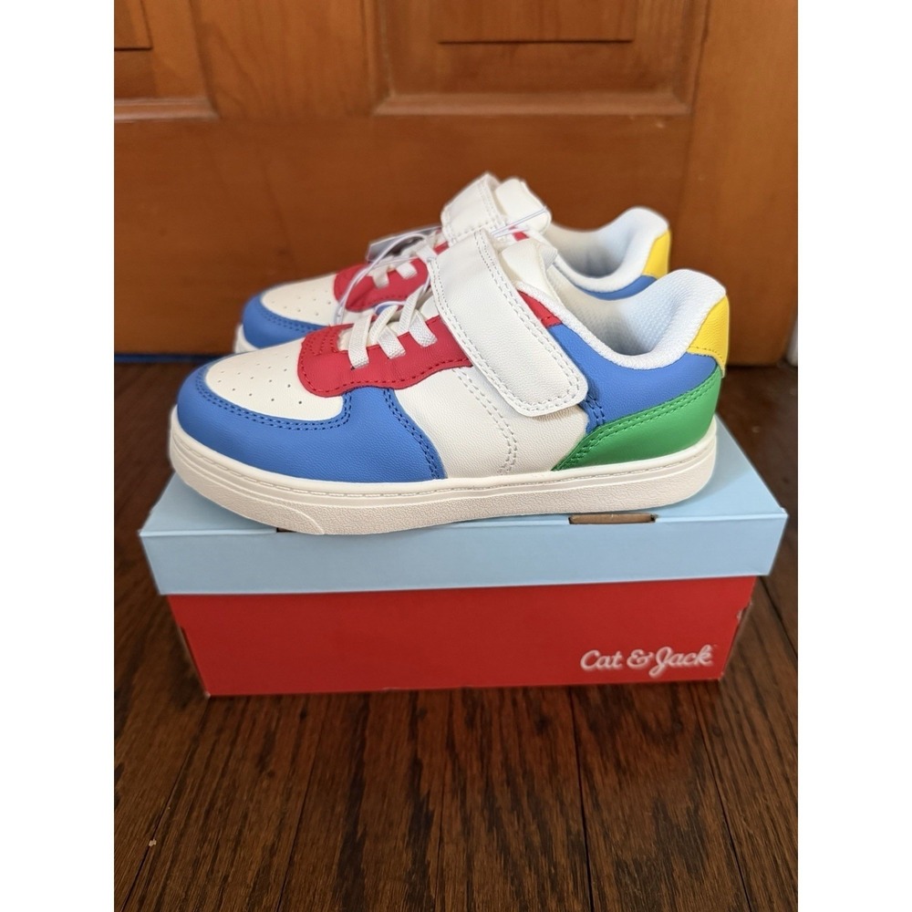 Toddler Boys' Cat & Jack Jaid Sneakers Blue, Green, & Red NWB Size 11